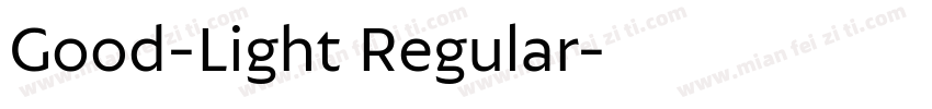 Good-Light Regular字体转换